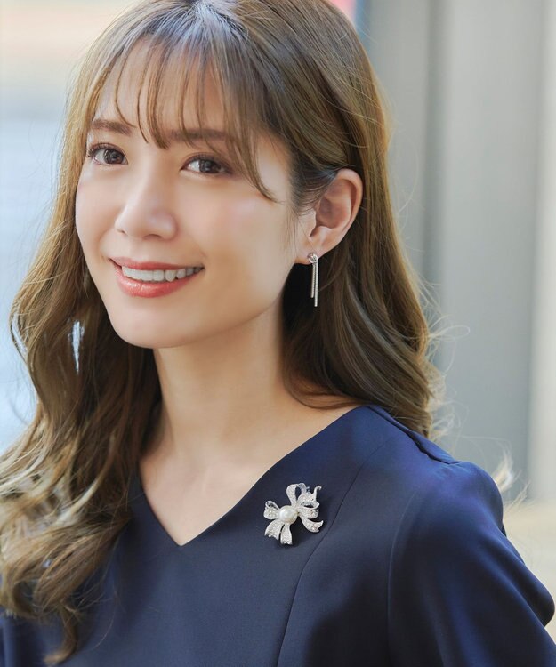 Tiaclasse ウェーブリボン ブローチ シルバー