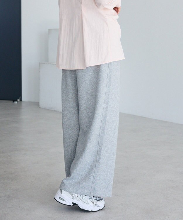 CRAFT STANDARD BOUTIQUE ダンボールニットタックパンツ Gray Mixture