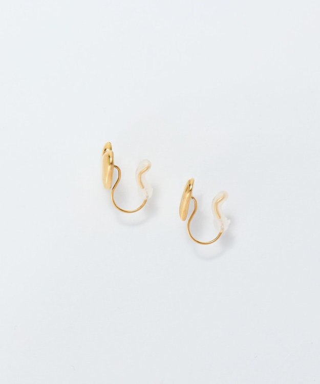 Phoebe 【痛くないシリーズ/金属アレルギー対応】ニュアンスハートライトフィットイヤリング　ゴールド ゴールド