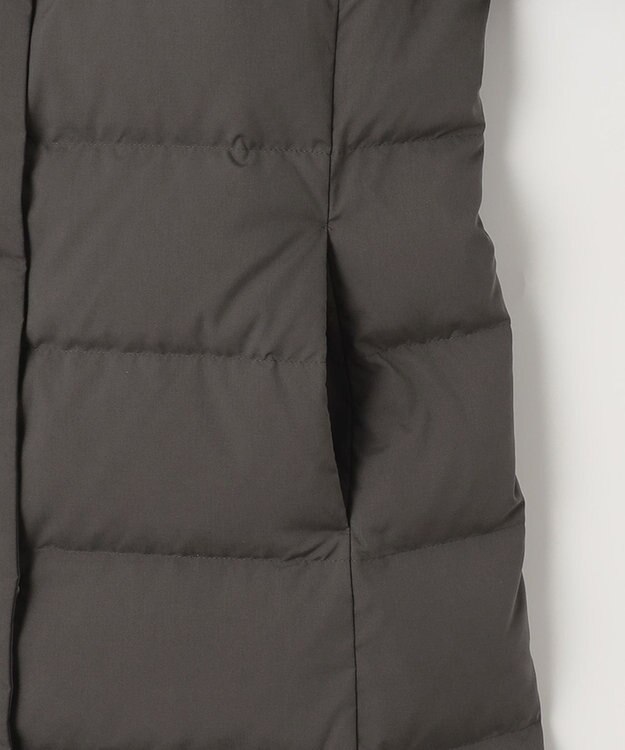 J.PRESS LADIES ブラッシュドマルチポリ ロング ダウンコート グレー系