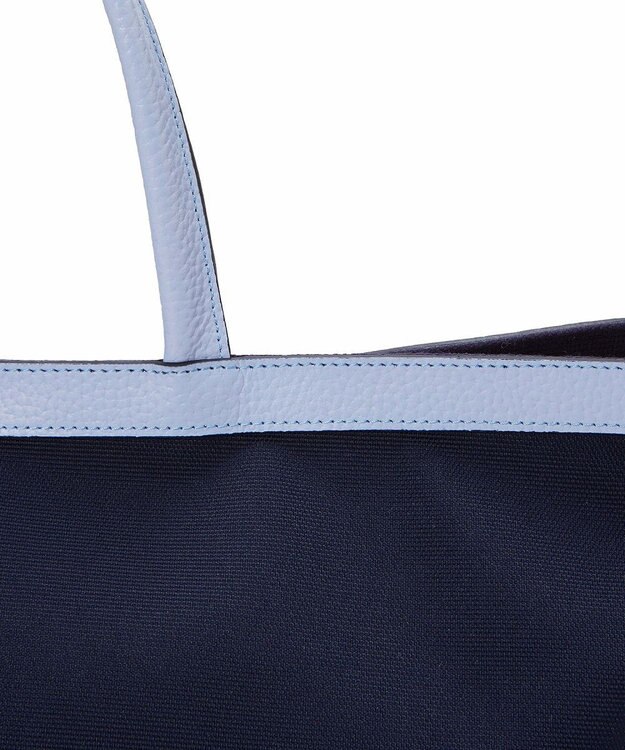 TOPKAPI 【Breath TOPKAPI】NORM ノーム リサイクル ポリエステル シュリンクレザー コンビ A4 トート バッグ ブルー