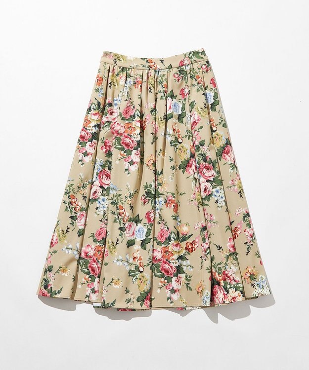 組曲 S 【23AW】ローズブーケプリント フレアスカート ベージュ系5