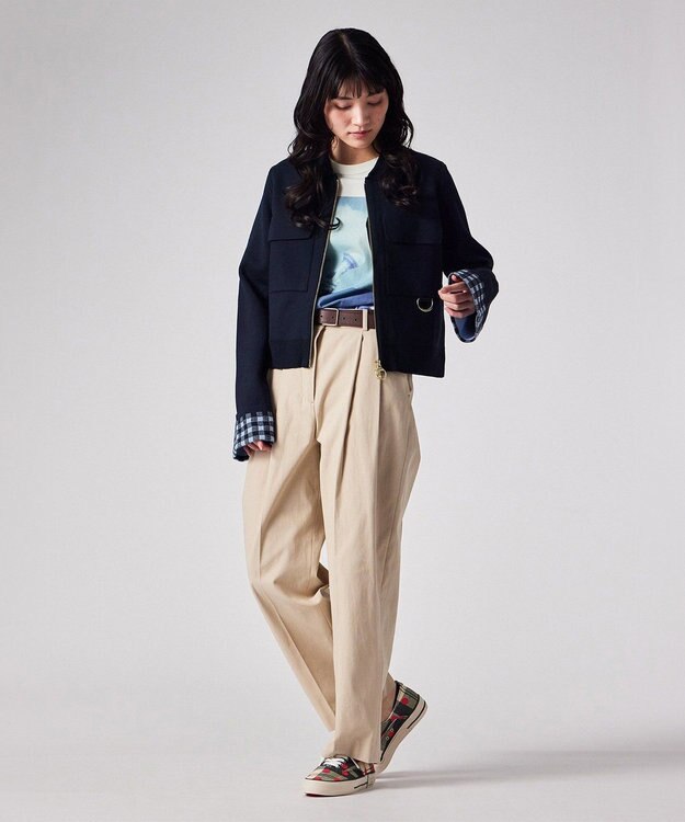 Paul Smith Paul Smith Loves Barbour Whitby Knitted ジップアップジャケット ネイビー