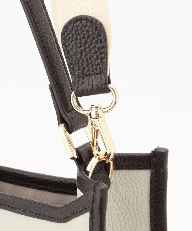 LA BAGAGERIE スクエアレザー2WAYショルダーバッグ アイボリー