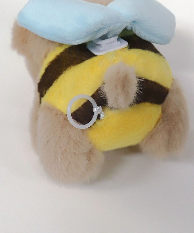 WEGO みつばちわんこぬいぐるみキーホルダー ベージュ