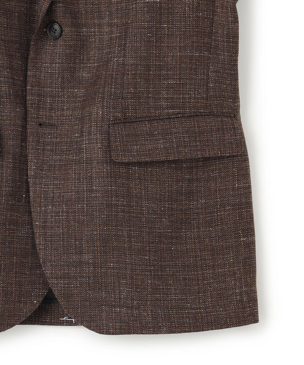 J.PRESS MEN 【WEB・一部店舗限定】フレーキーシルクリネン ジャケット ブラウン系