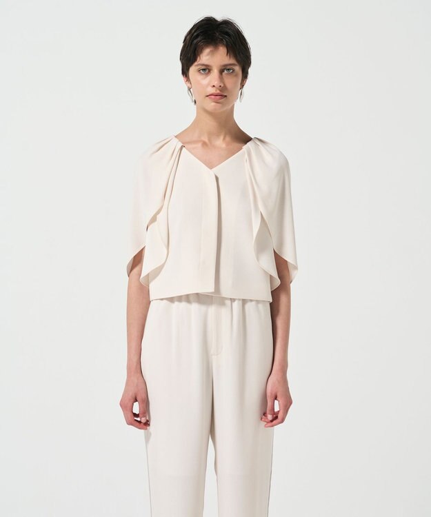 GRACE CONTINENTAL ケープスリーブトップ キナリ