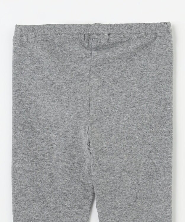 組曲 KIDS 【110-140㎝】10分丈フラワープリント レギンス グレー系