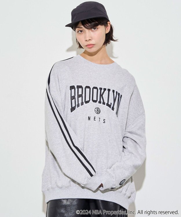 WEGO 別注NBA2ラインBIGPO 杢グレー