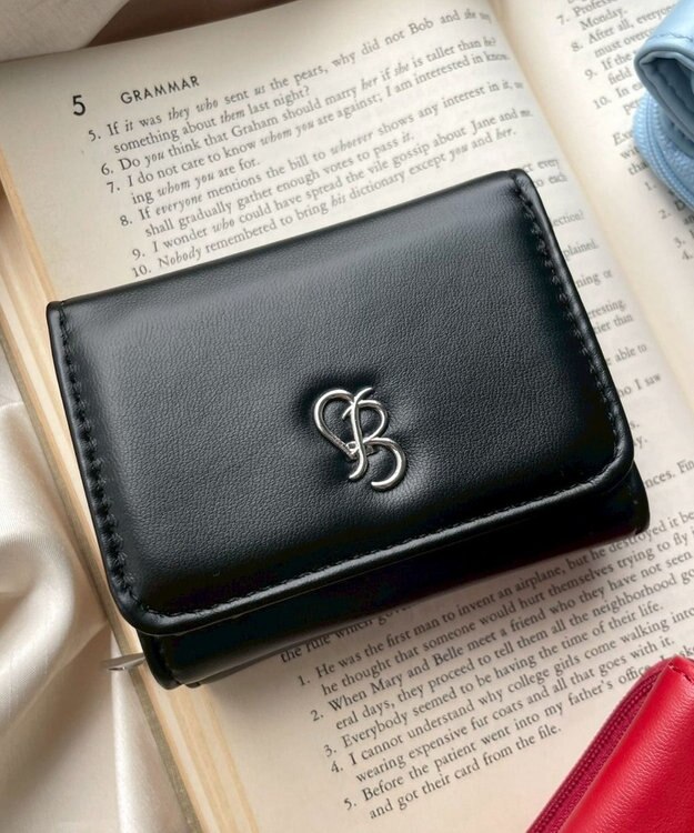 WEGO イニシャルパーツミニウォレット ブラック