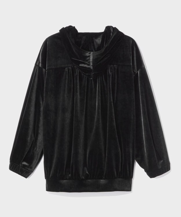 GRACE CONTINENTAL トリアセベロアフーディー ブラック