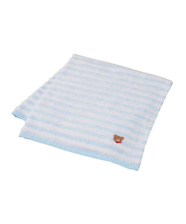 MIKI HOUSE HOT BISCUITS 【ミキハウス】 バスタオル【BOX付き】 ブルー