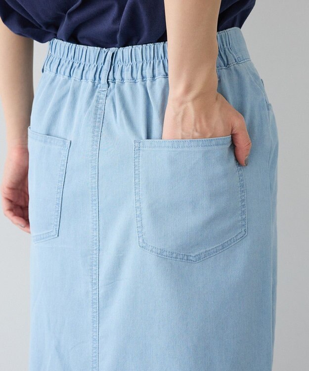 CRAFT STANDARD BOUTIQUE アシンメトリーデニムスカート Light Indigo