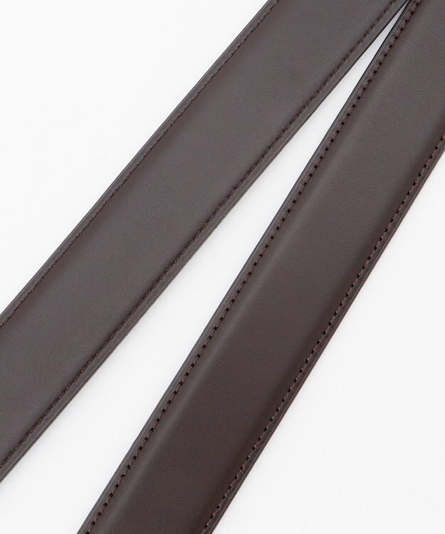 J.PRESS MEN 【定番】スムースレザー ドレスベルト ダークブラウン系