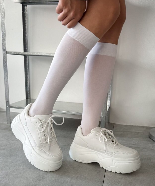 WEGO 厚底スニーカー ホワイト