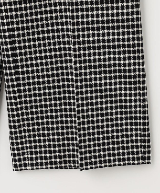 ANY SIS 【保温性あり/洗える】サーモ 2WAYストレッチ ワイドパンツ モノトーンチェック