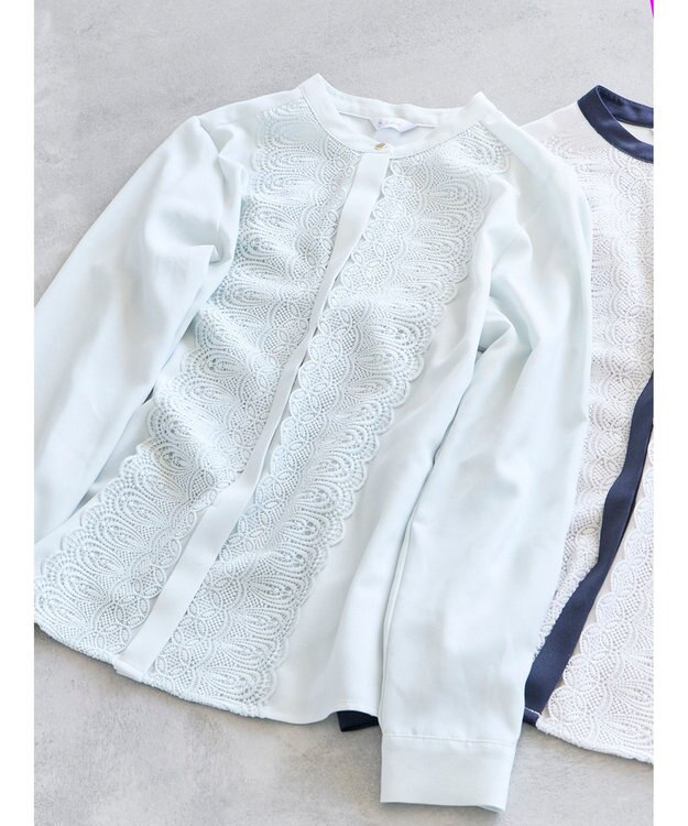 Te chichi フロントレースブラウス ミント