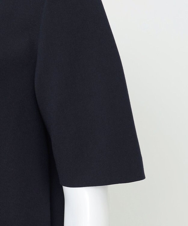 23区 S 【R(アール)】ダブルクロス 襟デザイン ワンピース ネイビー系