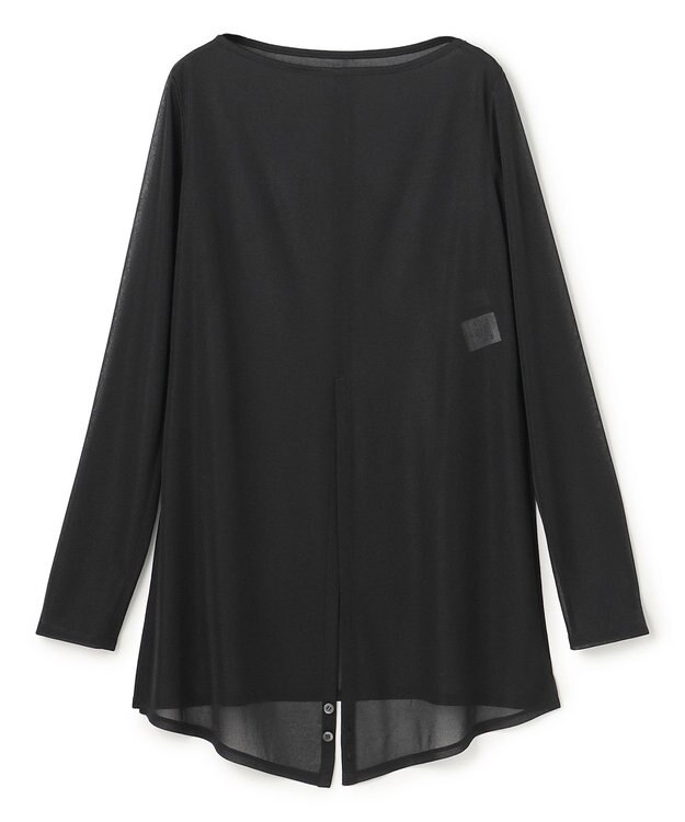 uncrave トリコットシフォン カシュクールトップス ブラック