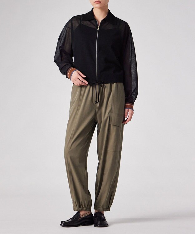 Paul Smith ドローストリング ジップアップブルゾン ブラック