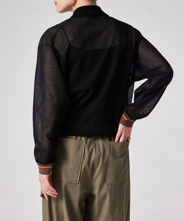 Paul Smith ドローストリング ジップアップブルゾン ブラック