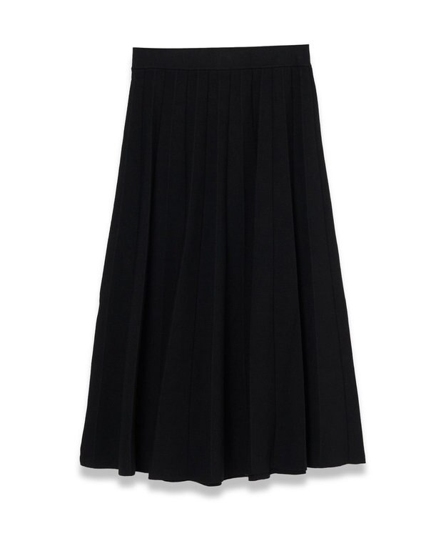 JOSEPH 【洗える】シルクストレッチ プリッセ　スカート Black