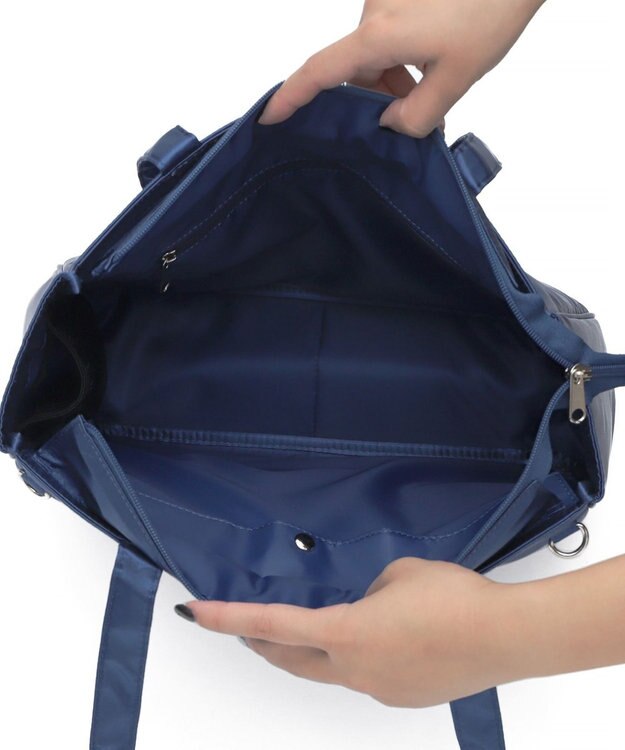 WEGO 【痛バ＆推し活グッズ】ときめきサテン痛バッグS ネイビー