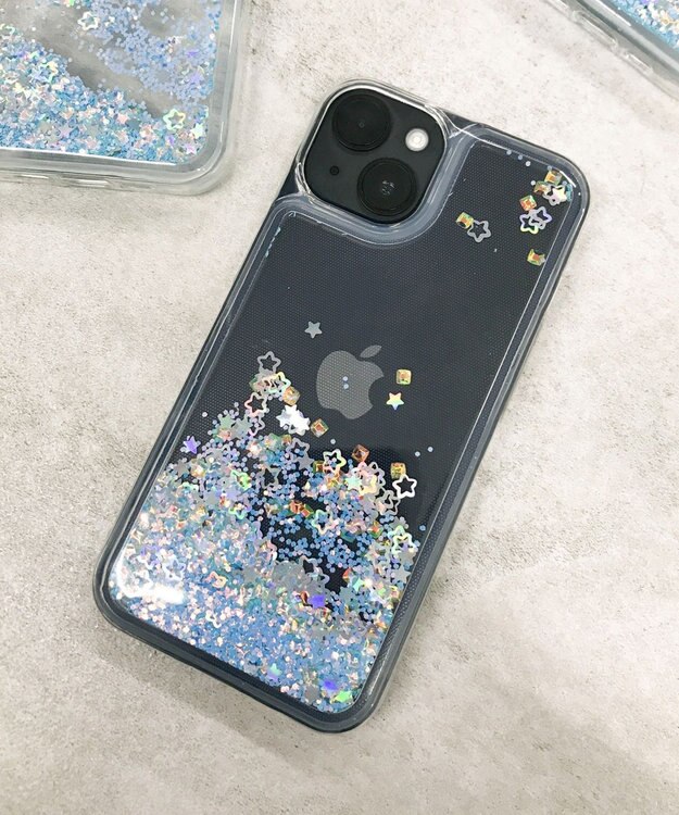 WEGO キラキラiphoneケース（ブルー） 柄4