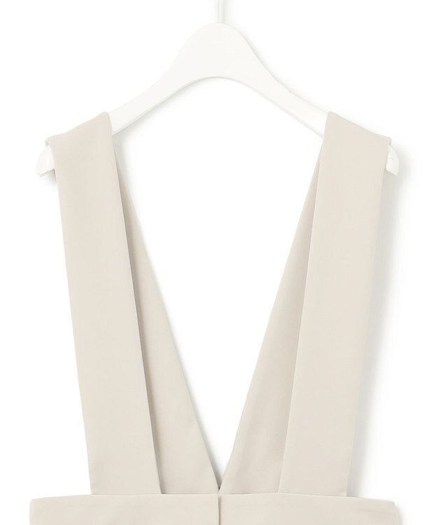 ICB 【洗える】ライトダブルクロス ジャンパースカート トープ系