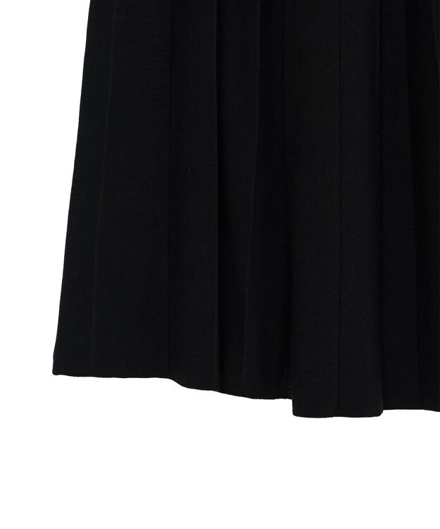 JOSEPH 【洗える】シルクストレッチ プリッセ　スカート Black