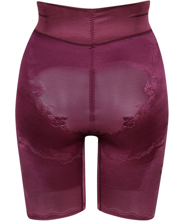 Wing ガードル 【ハミデンヌ】 ウエストのハミ肉すっきりカバー ロング丈 KQ2785 ウイング／ワコール エンジ