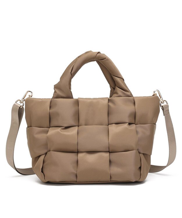 style code 【マルチウェイ仕様】　２WAY　パデット 舟形トート ショルダーバッグ グレージュ