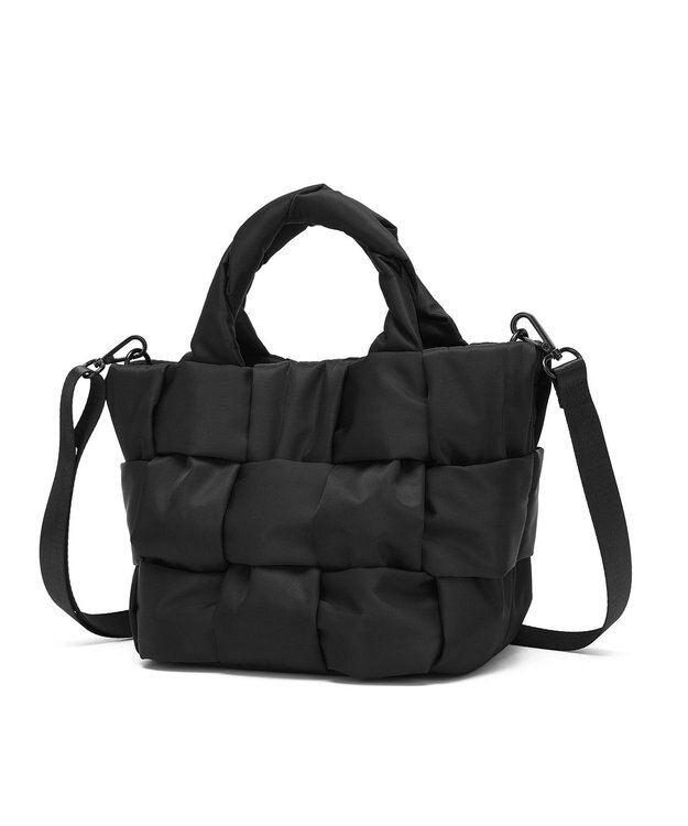 style code 【マルチウェイ仕様】　２WAY　パデット 舟形トート ショルダーバッグ ブラック