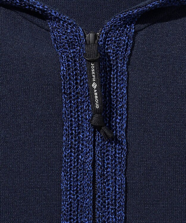 JOSEPH ABBOUD MOUNTAIN 【エコ素材・軽量・通気性・速乾性】ペーパーヤーンパーカー ネイビー系
