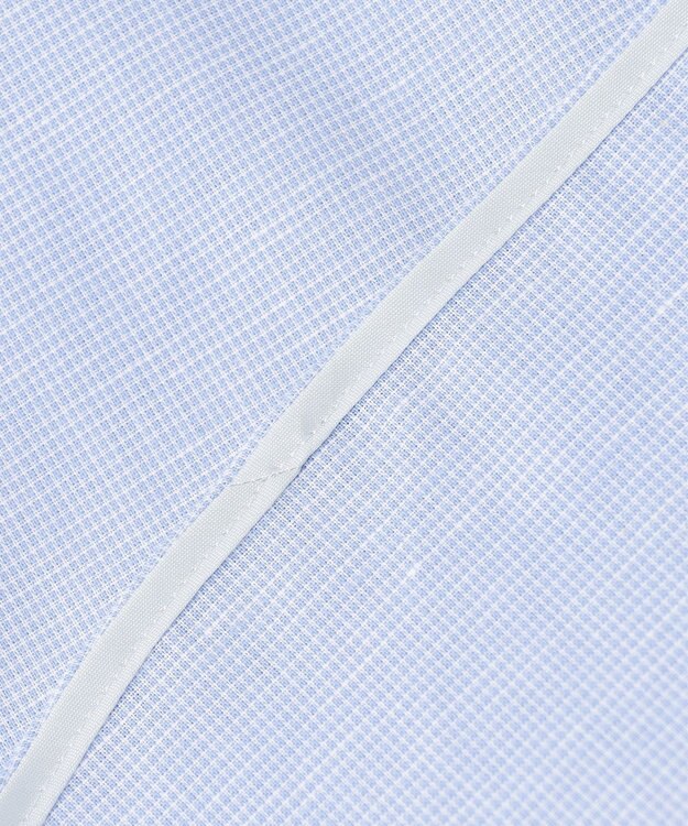 J.PRESS LADIES L 【洗える・吸水】 BEZピンチェック スタンドカラー ブラウス サックスブルー系3