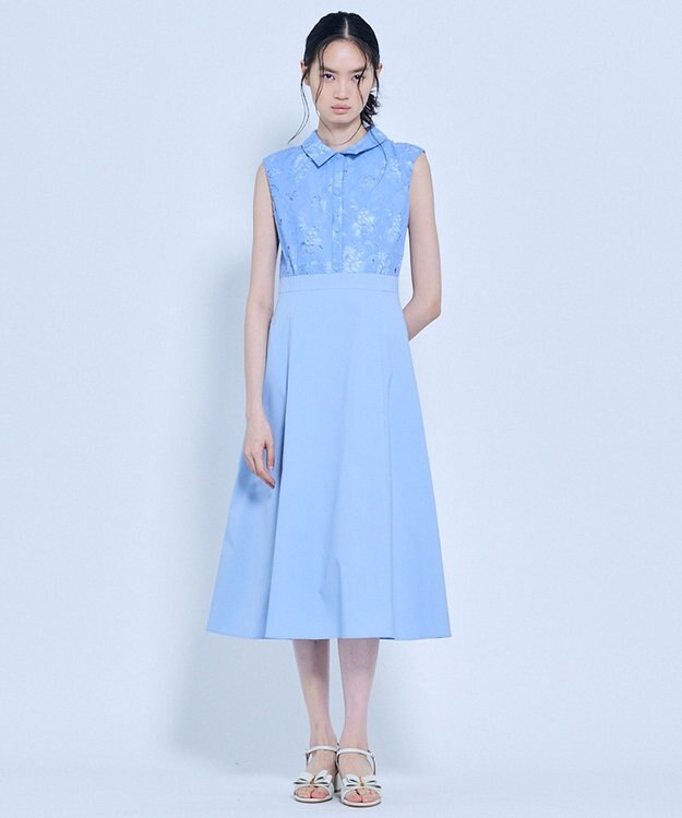 TOCCA 【星風まどかさん着用】VOILE SUCRE ドレス サックスブルー系