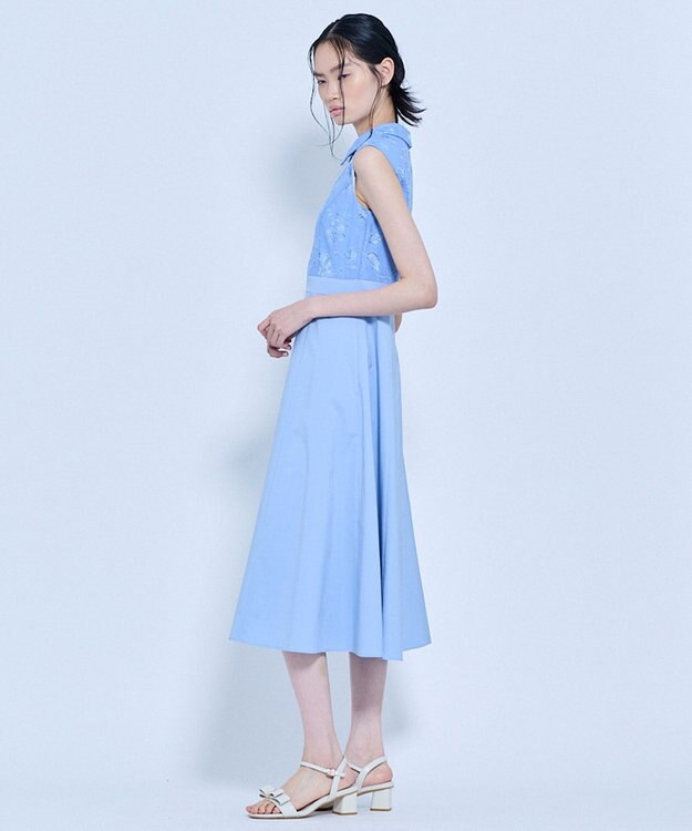 TOCCA 【星風まどかさん着用】VOILE SUCRE ドレス サックスブルー系