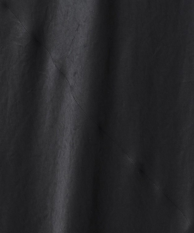 ICB L 【洗える】 アセテートフルダルサテン キャミソールドレス ブラック系