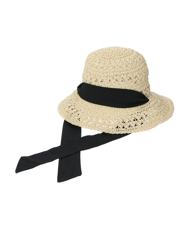 AMERICAN HOLIC リボンペーパーハット Beige