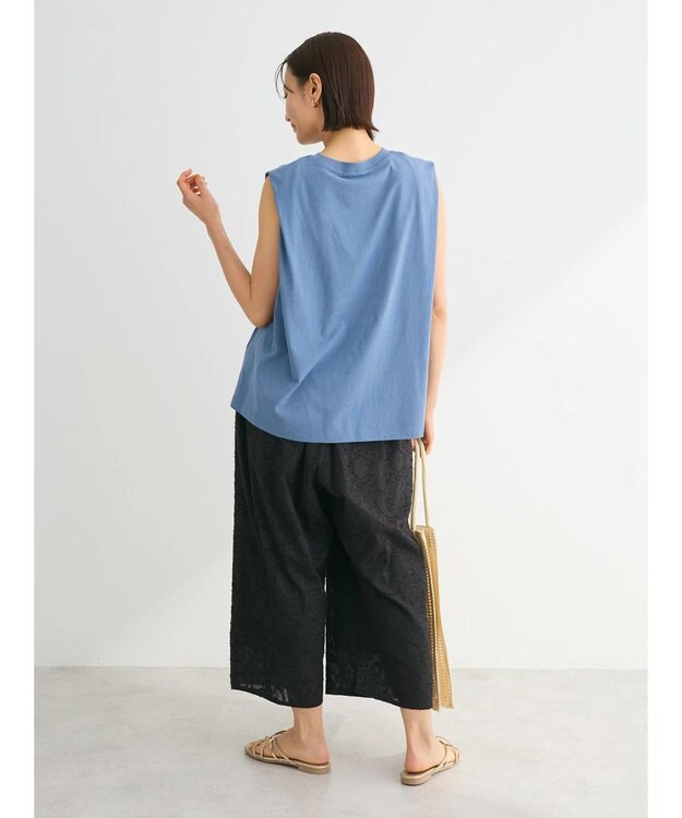 Green Parks ・ＳＵＧＡＲＳＰＯＯＮ【ＣＯＯＬ】タックノースリーブＴＥＥ Blue