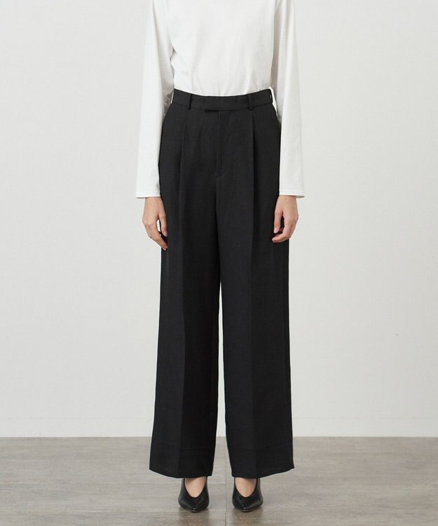  LINEN OXFORD | ストレートパンツ