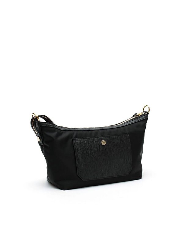 A.D.M.J. 【撥水】デービス＆牛革/マーキスクロスボディ ブラック