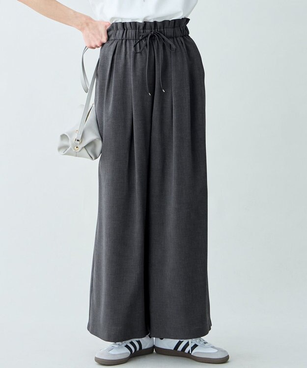 ANY 【セットアップ対応】テックリネンツイードパンツ チャコール系