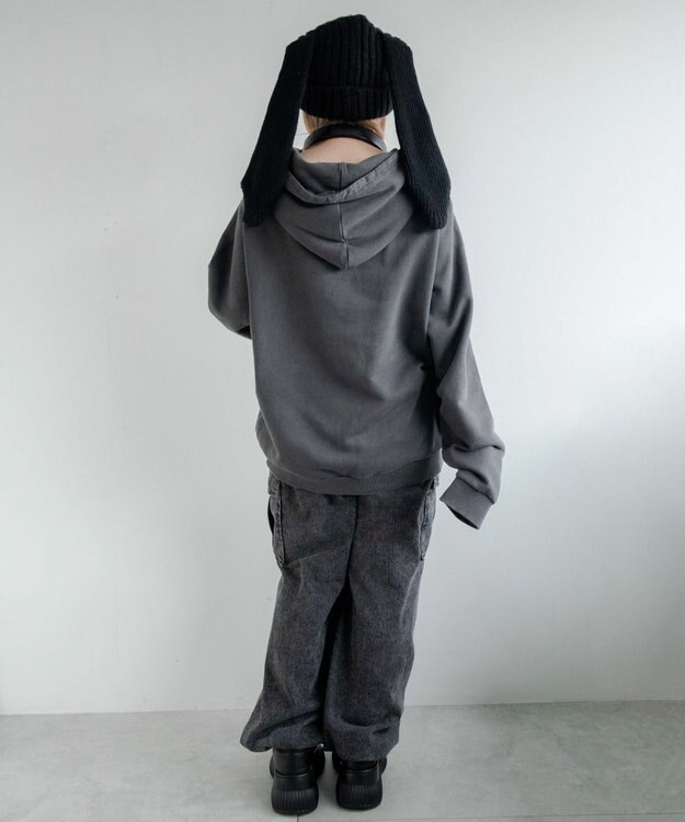 WEGO ウサミミニットキャップ ブラック