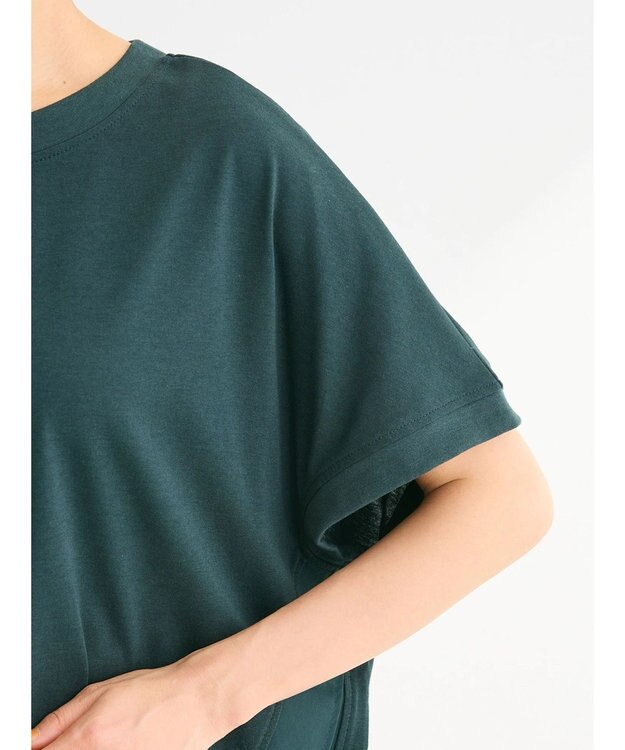 Green Parks フレンチスリーブ脇ドッキングカットプルオーバー Green