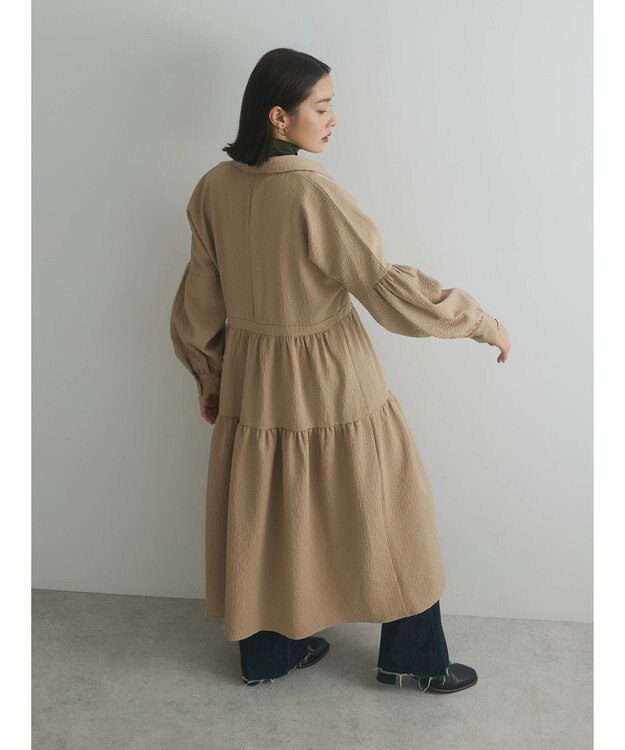 Green Parks armonia. ジャガードシャツワンピース Beige