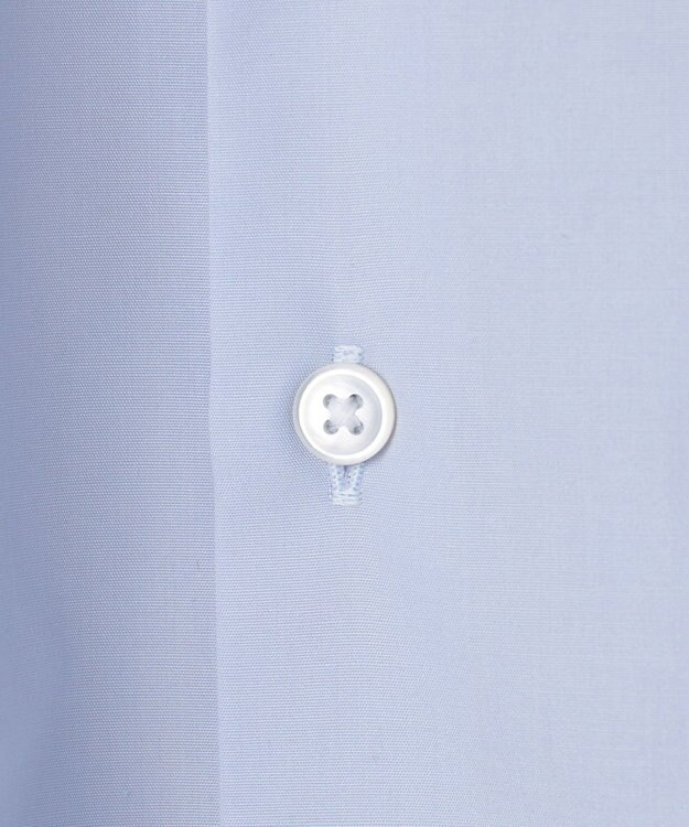 GOTAIRIKU 【シワになりにくい/洗える】ＴＣブロード シャツ_バンドカラー サックスブルー系