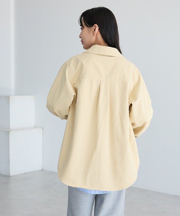 CRAFT STANDARD BOUTIQUE ワークシャツブルゾン Light Beige