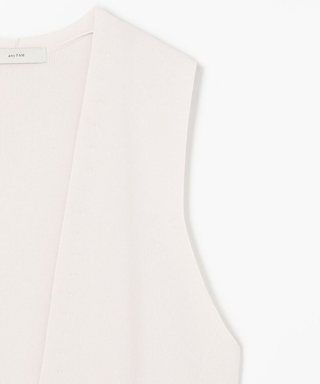 ANY 【洗濯機可/接触冷感】クールタッチニットジレ エクリュ