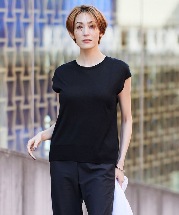 ICB 【接触冷感・洗える】PINION プルオーバー ブラック系